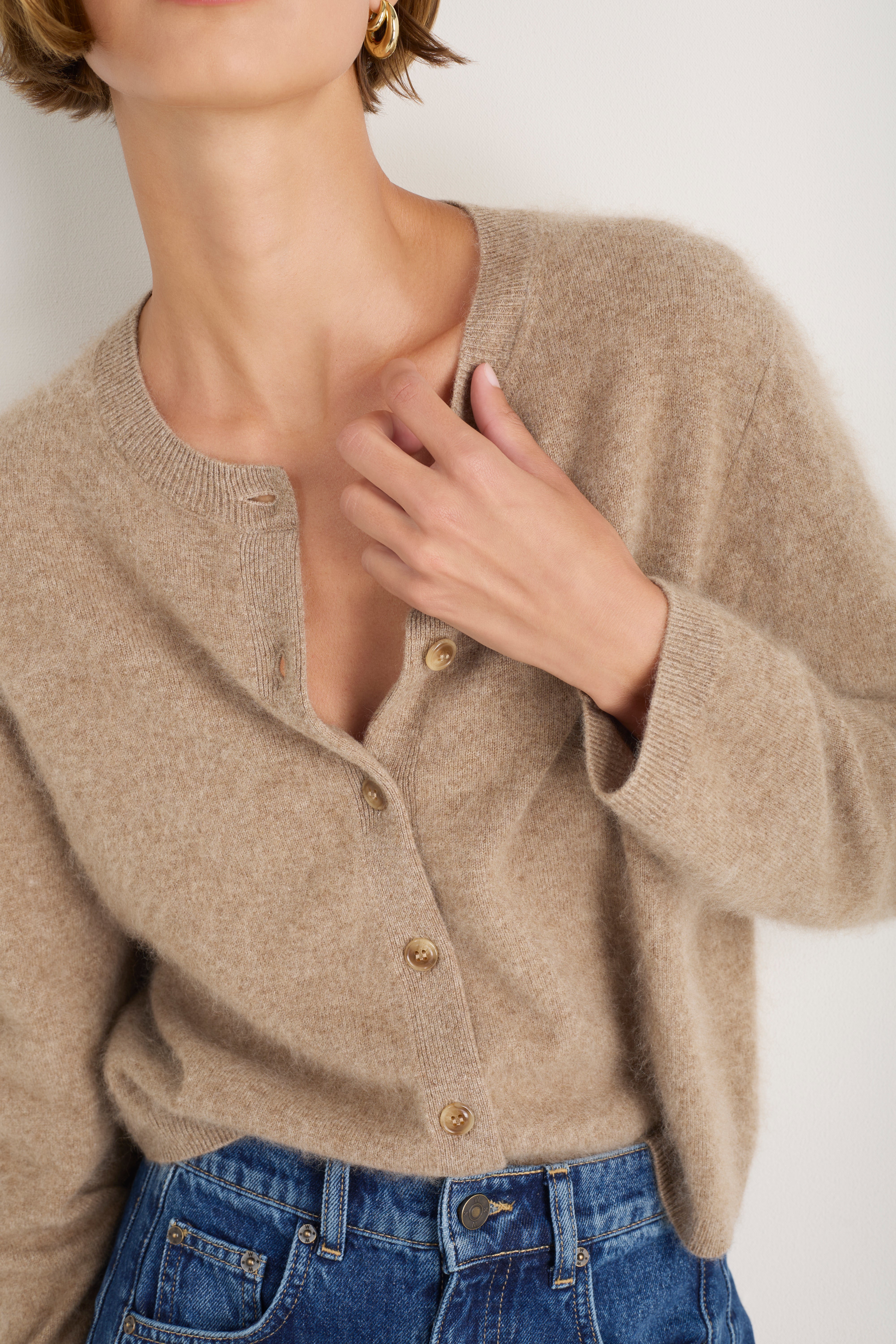 Amalie Cardigan - Oat