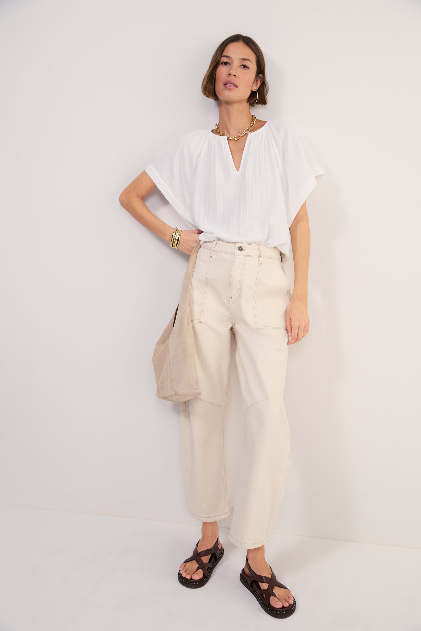 Carlotta Blouse - White