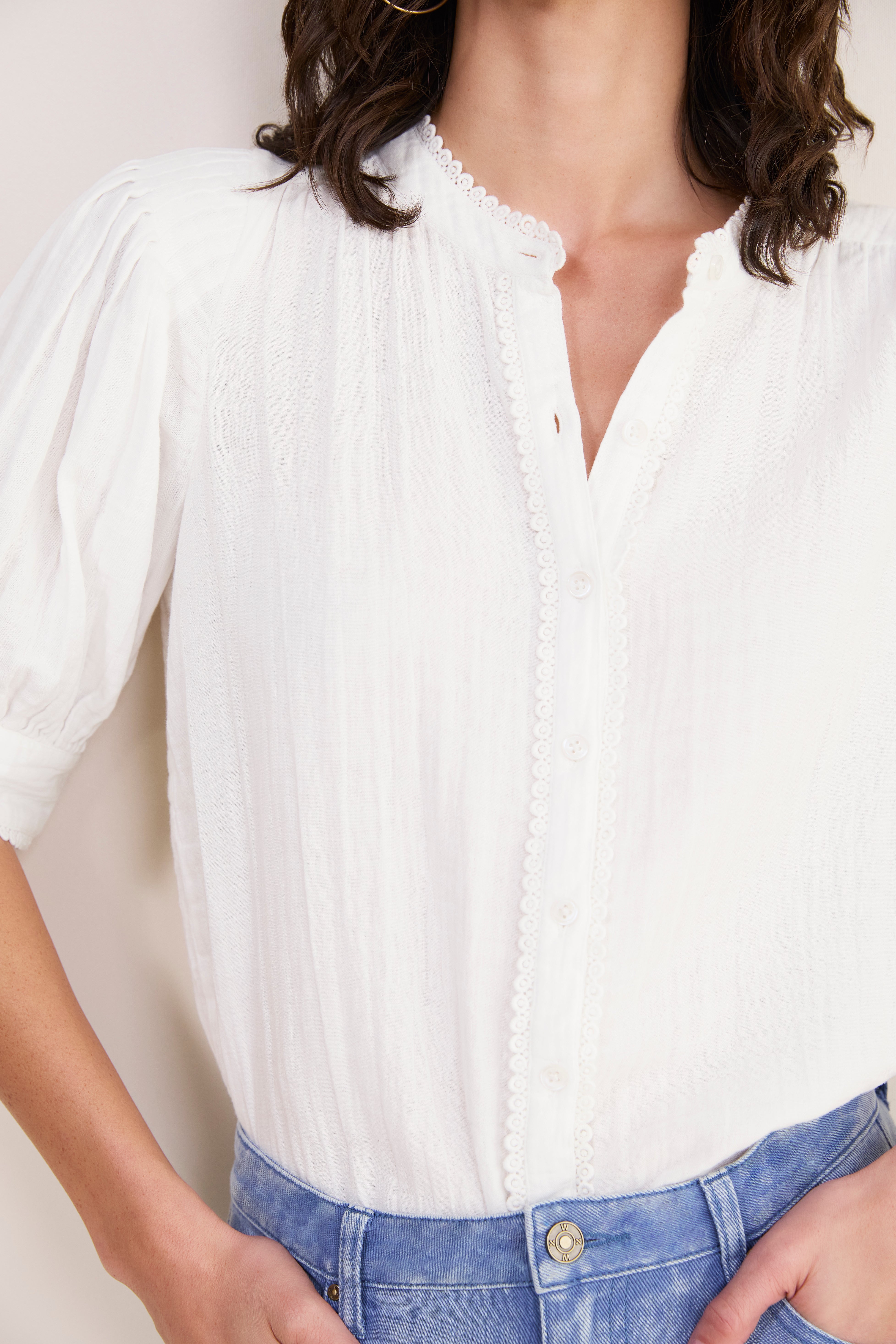 Fiona Blouse - White