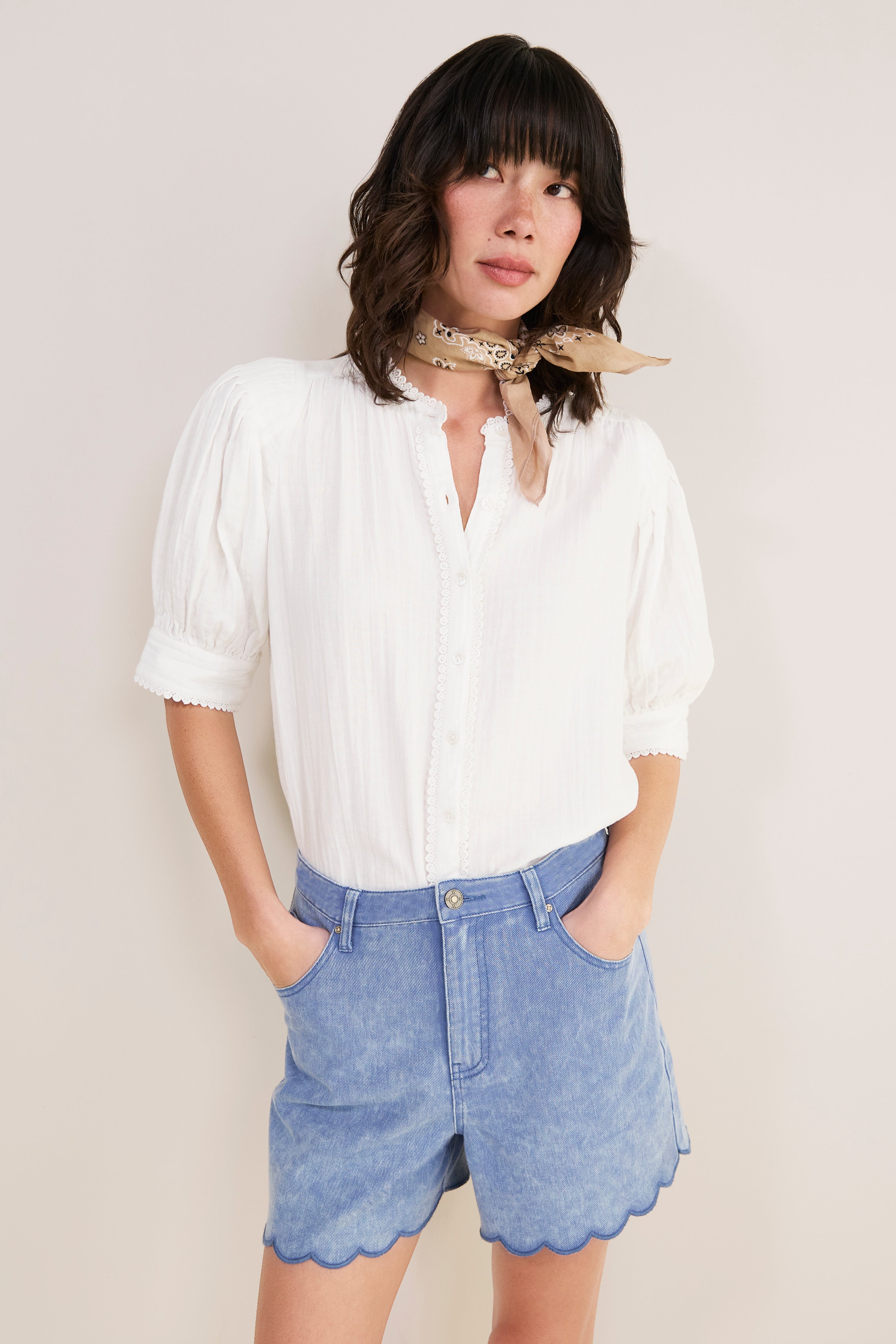Fiona Blouse - White