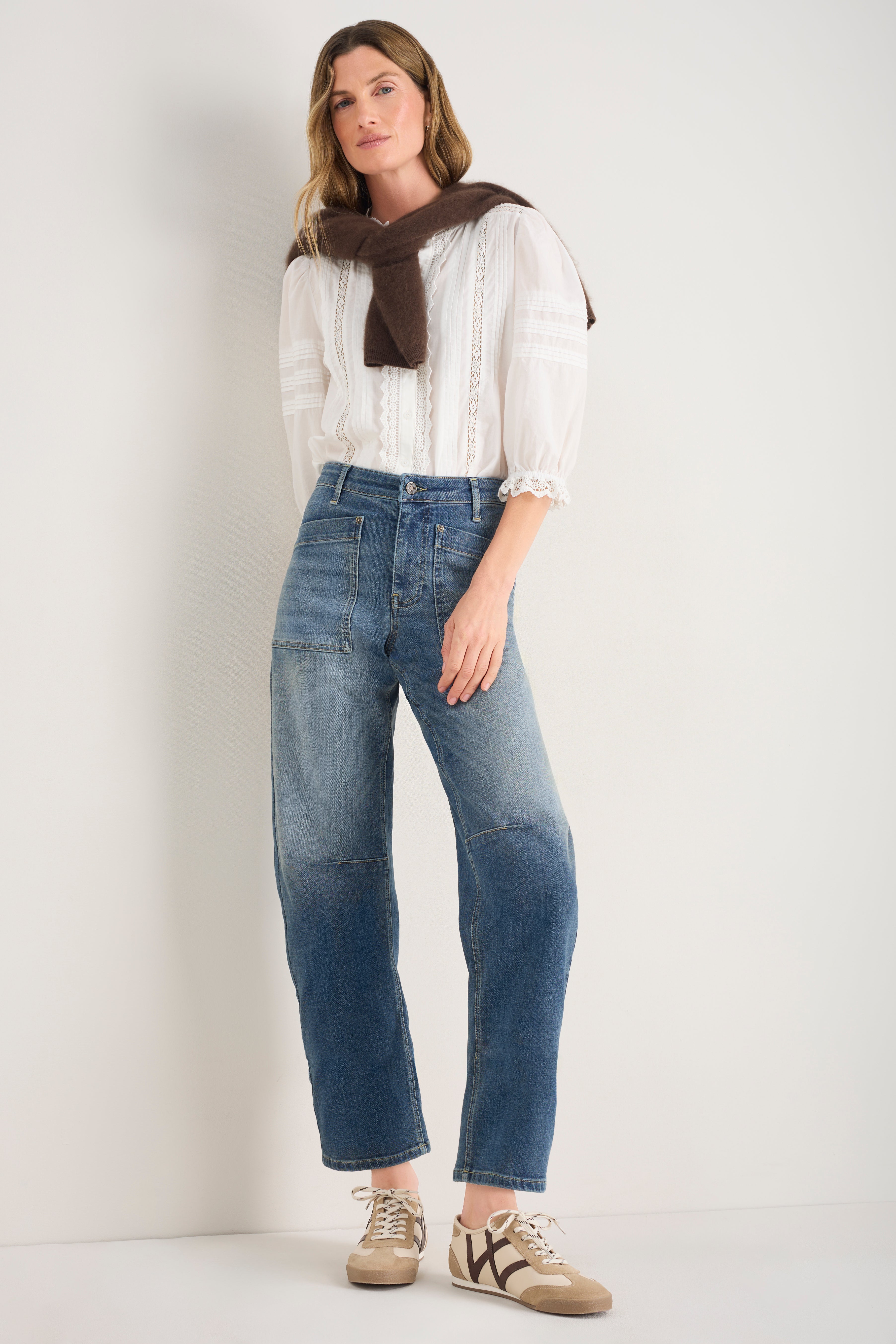 Paloma Barrel Jean - Vintage Wash